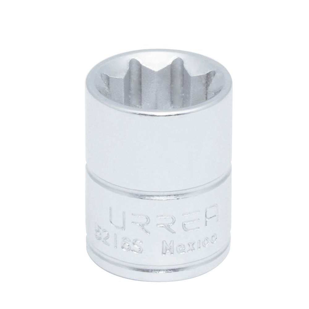 Dado cuadro de 3/8", 8 puntas, en pulgadas, 1/2" Urrea 5216S