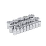 Juego de dados cuadro de 3/8", 6 puntas, métricos, 21 piezas Urrea 52211