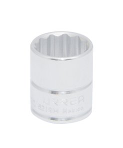 Dado cuadro de 3/8", 12 puntas, métrico, 25 mm Urrea 5225M