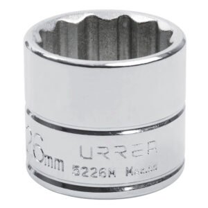 Dado cuadro de 3/8", 12 puntas, métrico, 26 mm Urrea 5226M