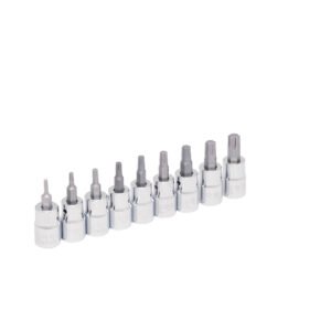 Juego de dados con punta Torx cuadro de 3/8" en riel, 9 piezas Urrea 5239C