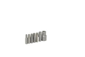 Juego de puntas Torx tamper proof hexágono de 5/16" con adaptador, 7 piezas Urrea 5239TP