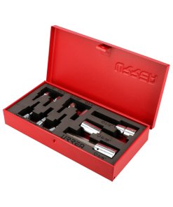 Juego de dados con punta hexagonal en pulgadas cuadro de 3/8" y 1/2", 10 piezas Urrea 5254H