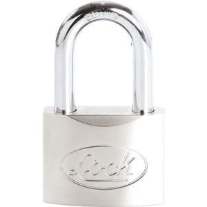 Candado de aluminio largo 60 mm, llave estándar Lock 52CA