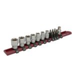 Juego de dados con punta Torx y Torx hembra cuadro de 3/8", 14 piezas Urrea 52ET14