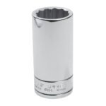 Dado largo cuadro de 1/2", 12 puntas, en pulgadas, 1-1/16" Urrea 5334