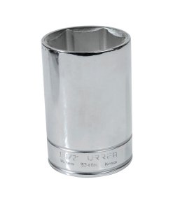 Dado largo cuadro de 1/2", 6 puntas, en pulgadas, 1-1/2" Urrea 5348H