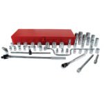 Juego de dados y accesorios cuadro de 1/2" en pulgadas, 43 piezas Urrea 5400G