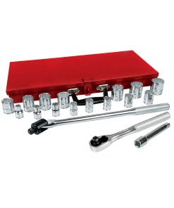 Juego de dados y accesorios cuadro de 1/2" en pulgadas, 19 piezas Urrea 54120