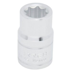 Dado cuadro de 1/2", 8 puntas, en pulgadas, 7/16" Urrea 5414S