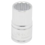 Dado cuadro de 1/2", 12 puntas, en pulgadas, 9/16" Urrea 5418