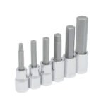 Juego de dados con punta hexagonal cuadro de 1/2", 6 puntas, métricos, 6 piezas Urrea 5441M6