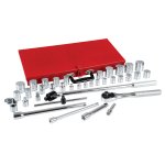 Juego de dados y accesorios cuadro de 3/8" y 1/2" en pulgadas, 37 piezas Urrea 5452