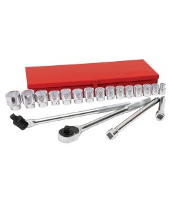 Juego de dados y accesorios cuadro de 3/4" métrico, 20 piezas Urrea 55200H