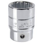 Dado cuadro de 3/4", 12 puntas, en pulgadas, 1-1/8" Urrea 5536
