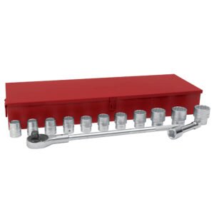 Juego de dados y accesorios cuadro de 1" en pulgadas, 14 piezas Urrea 57100
