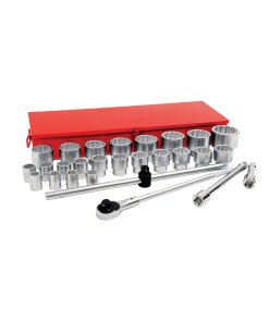 Juego de dados y accesorios cuadro de 1" en pulgadas, 28 piezas Urrea 57104