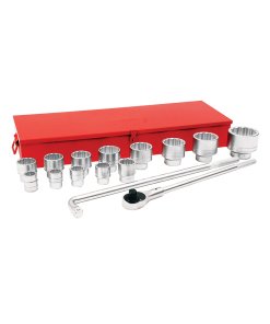 Juego de dados y accesorios cuadro de 1" en pulgadas, 16 piezas Urrea 5800A