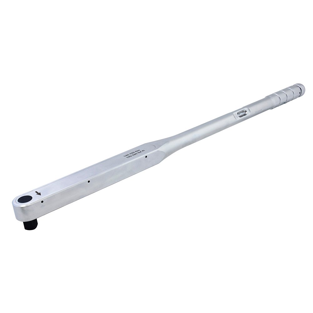 Torquímetro de trueno con cuerpo de aluminio escala dual cuadro de 3/4", 100-560 ft-lb Urrea 61560