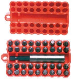 Juego combinado de puntas hexágono de 1/4" con adaptador magnético, 37 piezas Urrea 61927