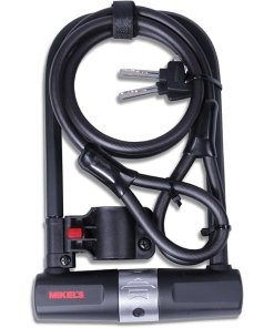 Cable candado tipo U, rígido 12 Mm (cable 1.2 mts) MIKELS CC-U