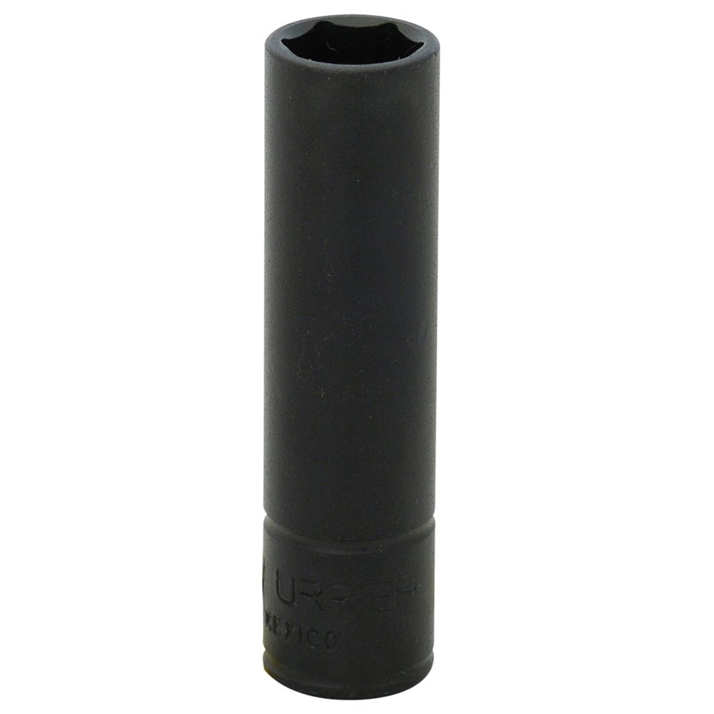 Dado de impacto largo cuadro de 1/4", 6 puntas, métrico, 12 mm Urrea 6512HM