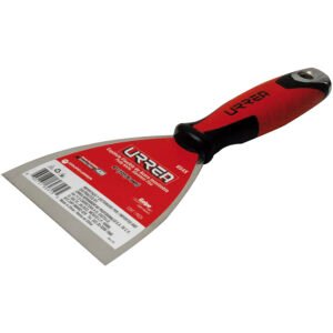 Espátula flexible de acero inoxidable con mango bimaterial 4" Urrea 654X