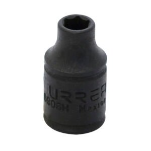 Dado de impacto cuadro de 1/4", 6 puntas, en pulgadas, 3/16" Urrea 6906H