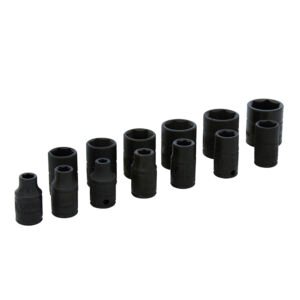 Juego de dados de impacto cuadro de 1/4", métricos, 6 puntas, 13 piezas Urrea 69206