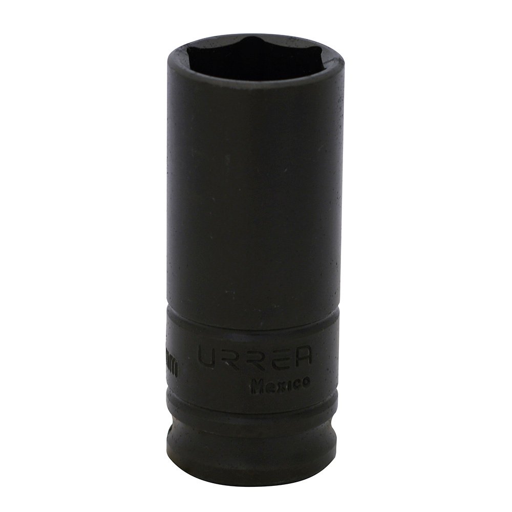 Dado de impacto largo cuadro de 3/8", 6 puntas, métrico, 13 mm Urrea 7013M