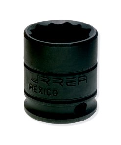 Dado de impacto cuadro de 3/8", 12 puntas, en pulgadas, 5/8" Urrea 7220