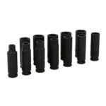 Juego de dados largos de impacto métricos cuadro de 3/8", 6 puntas, 11 piezas Urrea 72212