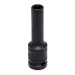 Dado de impacto largo pared delgada cuadro de 1/2", 6 puntas, métrico, 10 mm Urrea 7310MD