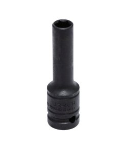 Dado de impacto largo pared delgada cuadro de 1/2", 6 puntas, métrico, 10 mm Urrea 7310MD