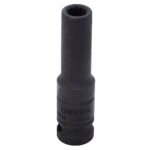 Dado de impacto largo cuadro de 1/2", 12 puntas, en pulgadas, 3/8" Urrea 7312