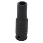 Dado de impacto largo cuadro de 1/2", 6 puntas, en pulgadas, 9/16" Urrea 7318H