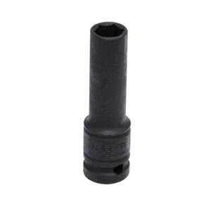 Dado de impacto largo pared delgada cuadro de 1/2", 6 puntas, en pulgadas, 9/16" Urrea 7318HD