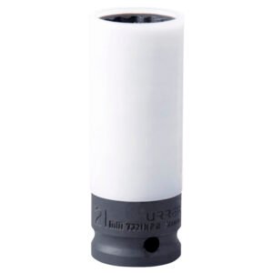 Dado de impacto métrico cuadro de 1/2", con protección Nylamid, 21 mm Urrea 7321MPR
