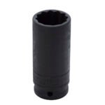Dado de impacto largo cuadro de 1/2", 12 puntas, en pulgadas, 1-1/8" Urrea 7336