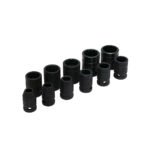 Juego de dados de impacto cuadro de 1/2", 12 puntas, en pulgadas, 11 piezas Urrea 74101