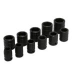 Juego de dados de impacto cuadro de 1/2", 6 puntas, en pulgadas, 11 piezas Urrea 74102