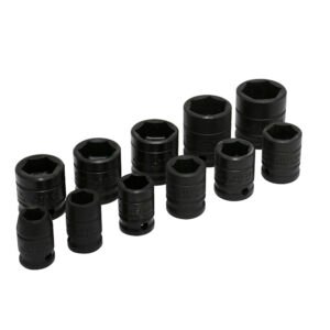 Juego de dados de impacto cuadro de 1/2", 6 puntas, en pulgadas, 11 piezas Urrea 74102