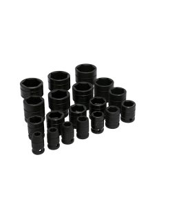 Juego de dados de impacto cuadro de 1/2", 6 puntas, en pulgadas, 19 piezas Urrea 74106