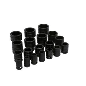 Juego de dados de impacto cuadro de 1/2", 6 puntas, en pulgadas, 19 piezas Urrea 74106