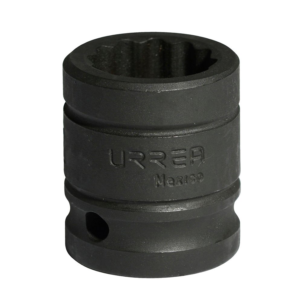 Dado de impacto cuadro de 1/2", 12 puntas, métrico, 19 mm Urrea 7419MT