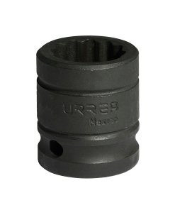 Dado de impacto cuadro de 1/2", 12 puntas, métrico, 22 mm Urrea 7422MT