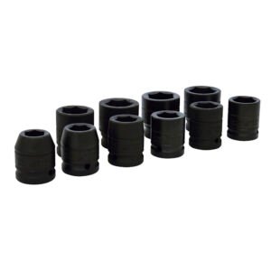 Juego de dados de impacto cuadro de 3/4", 6 puntas, en pulgadas, 10 piezas Urrea 750010