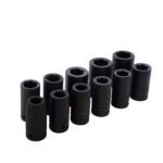 Juego de dados largos de impacto cuadro de 3/4", 6 puntas, métricos, 11 piezas Urrea 750011ML