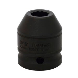 Dado de impacto cuadro de 3/4", 12 puntas, en pulgadas, 9/16" Urrea 7509T