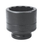 Dado de impacto cuadro de 3/4", 12 puntas, en pulgadas, 1-1/2" Urrea 7524T